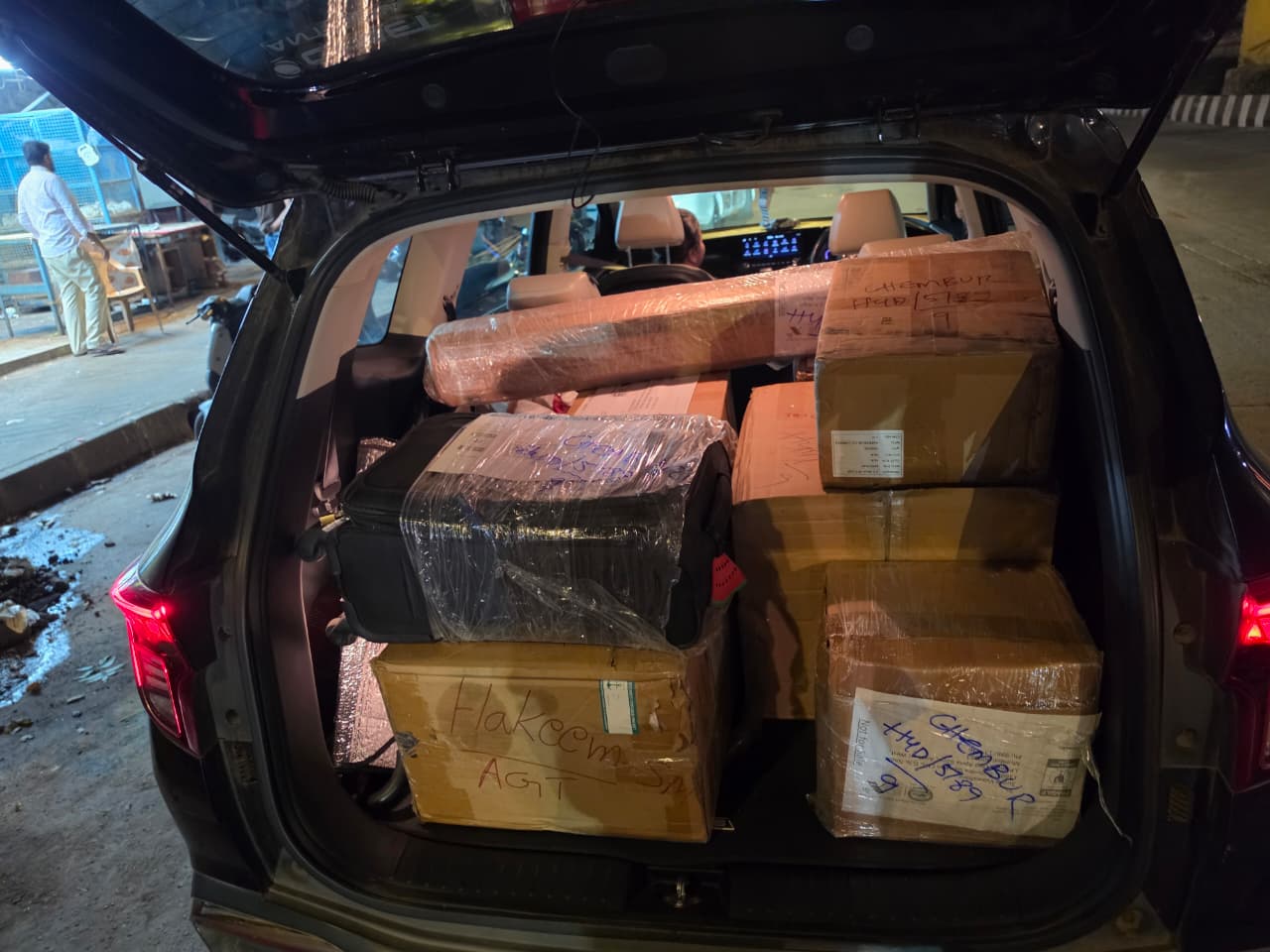 Team collecting materials in Mumbai